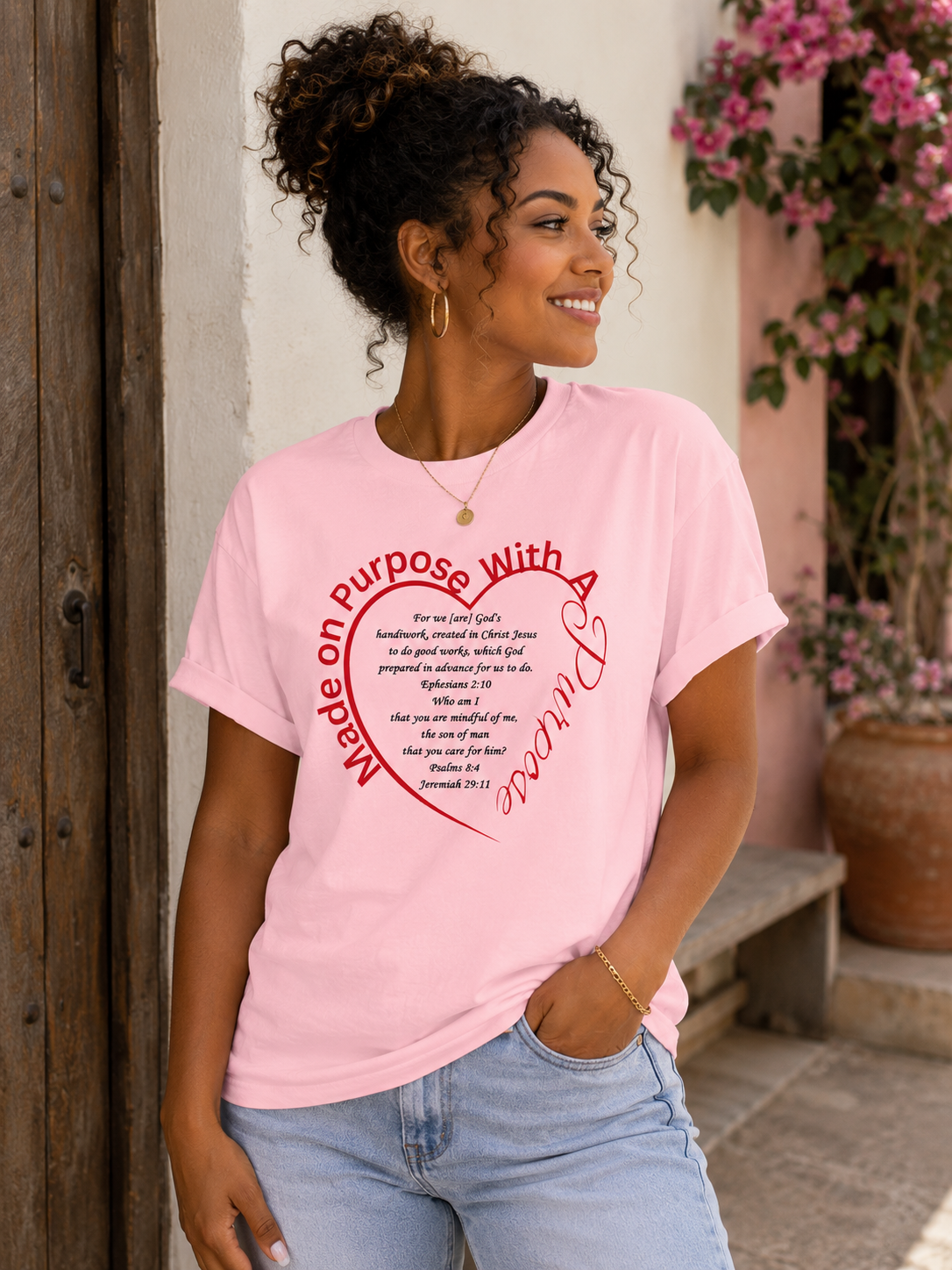 Made on Purpose With a Purpose Heart T-Shirt