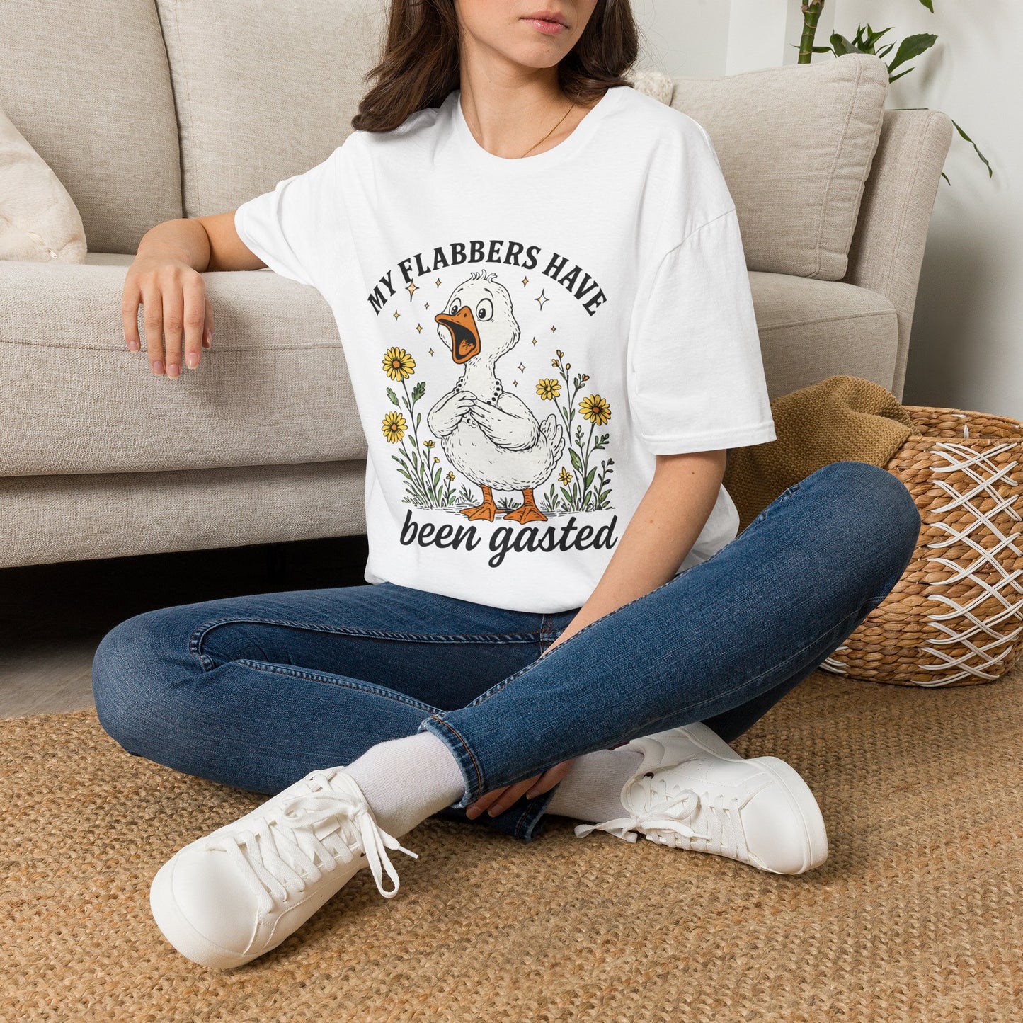My Flabbers Have Been Gasted Shirt, Funny Goose Shirt, Sarcastic Graphic Tee, Farmhouse Humor Shirt, Country Funny T-Shirt
