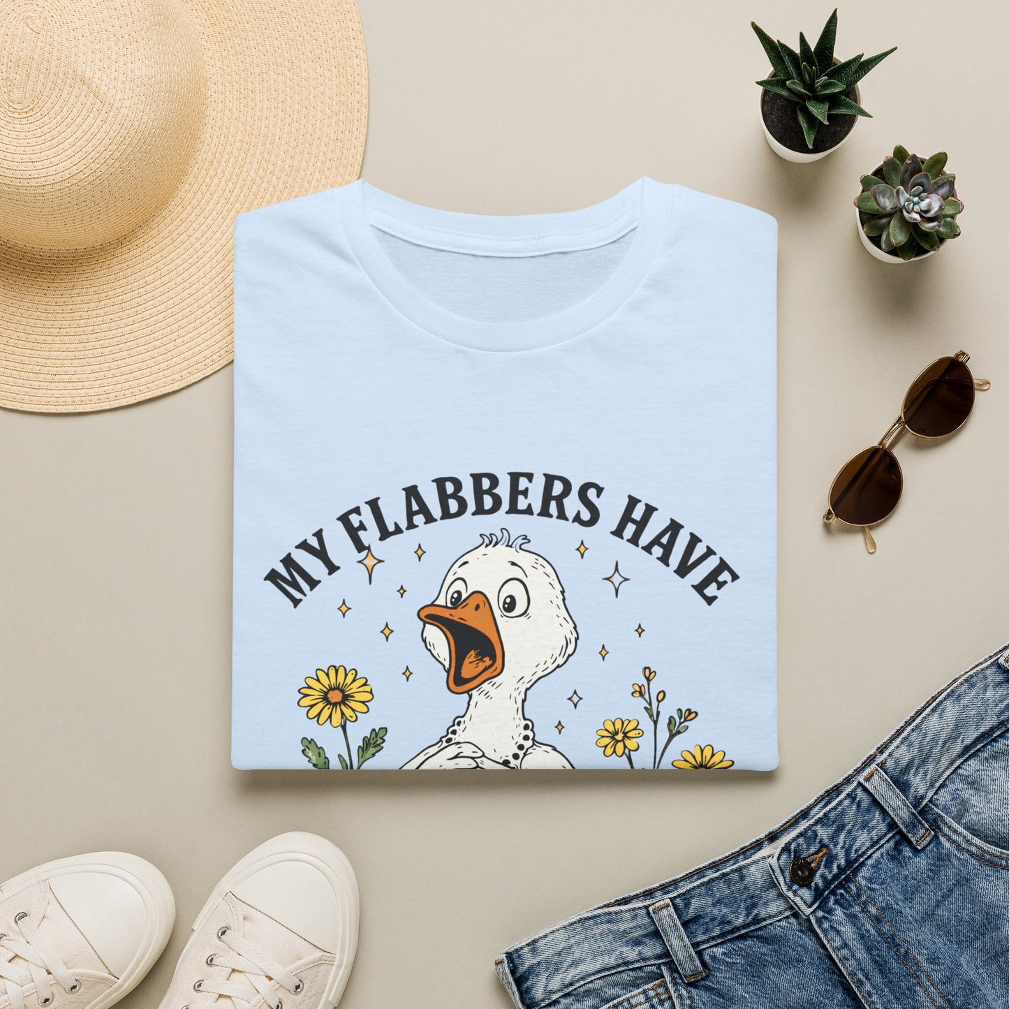 My Flabbers Have Been Gasted Shirt, Funny Goose Shirt, Sarcastic Graphic Tee, Farmhouse Humor Shirt, Country Funny T-Shirt