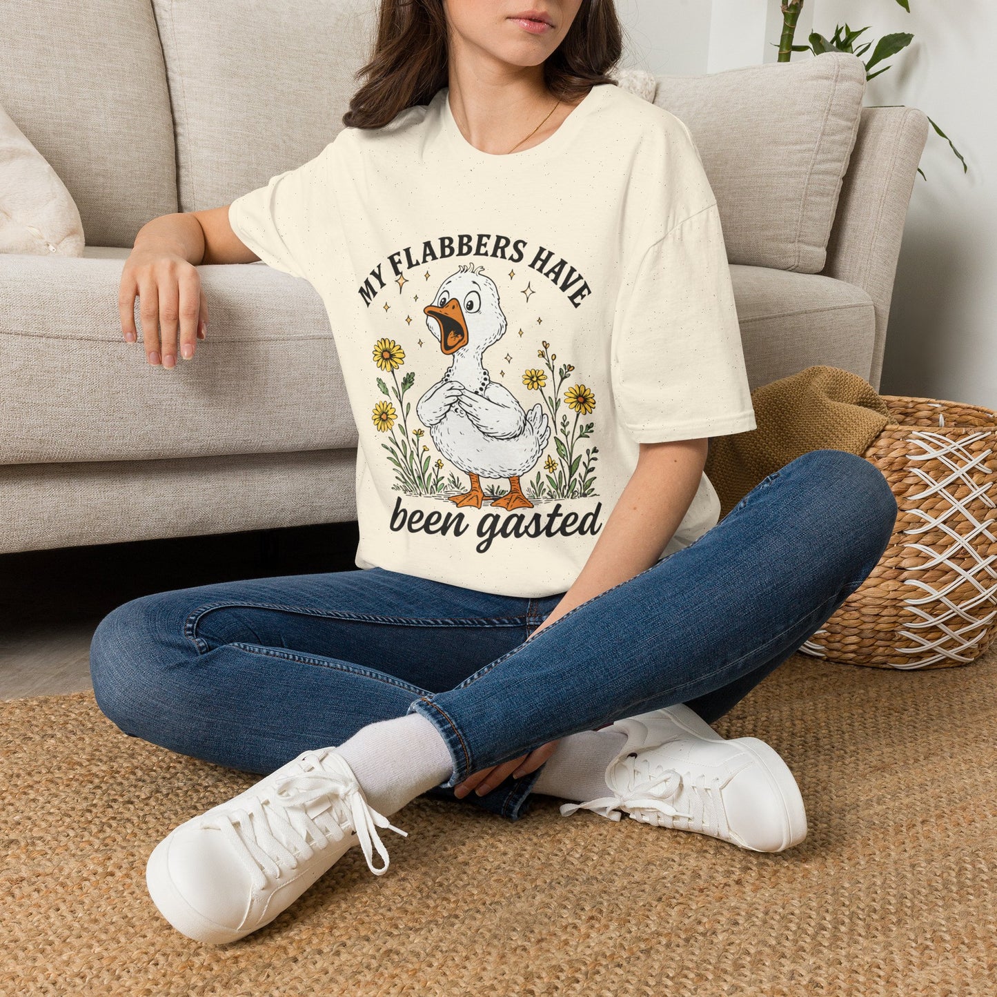 My Flabbers Have Been Gasted Shirt, Funny Goose Shirt, Sarcastic Graphic Tee, Farmhouse Humor Shirt, Country Funny T-Shirt