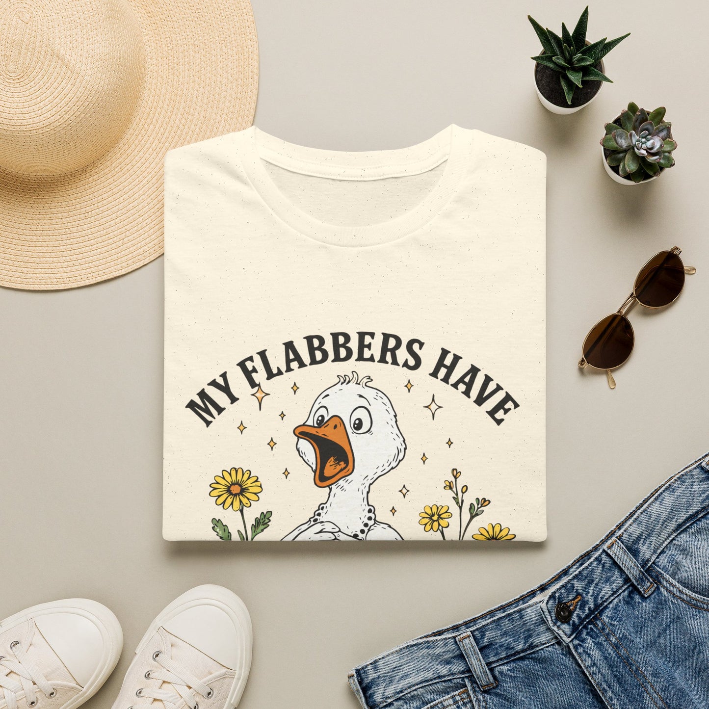 My Flabbers Have Been Gasted Shirt, Funny Goose Shirt, Sarcastic Graphic Tee, Farmhouse Humor Shirt, Country Funny T-Shirt