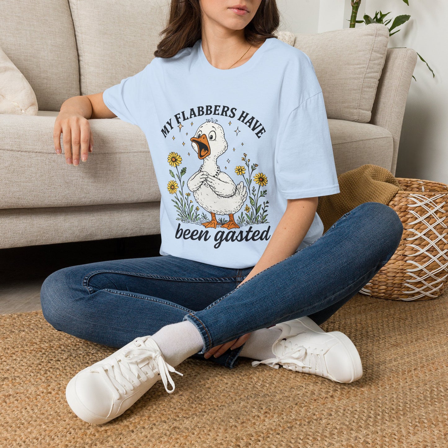My Flabbers Have Been Gasted Shirt, Funny Goose Shirt, Sarcastic Graphic Tee, Farmhouse Humor Shirt, Country Funny T-Shirt