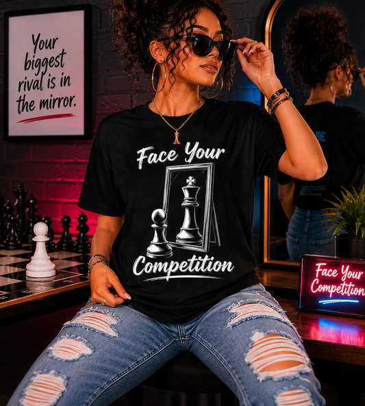 Face Your Competition Motivational T-Shirt, Unisex Shirt, Inspirational Tee, Gift for Competitors, Casual Wear, Encouragement Apparel