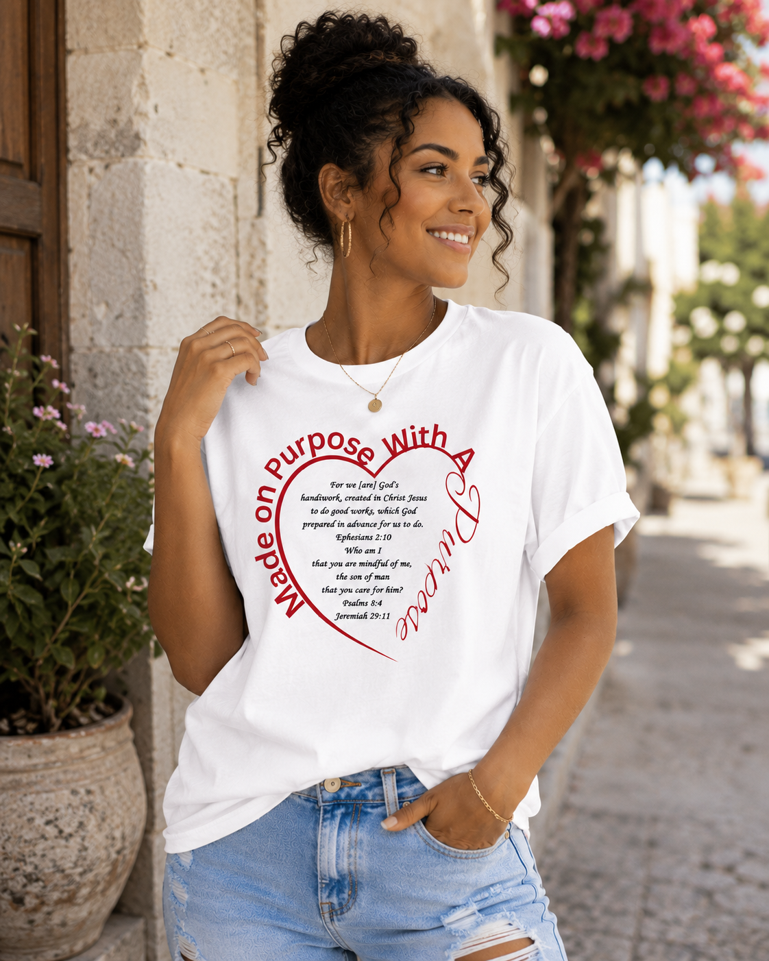 Made on Purpose With a Purpose Heart T-Shirt