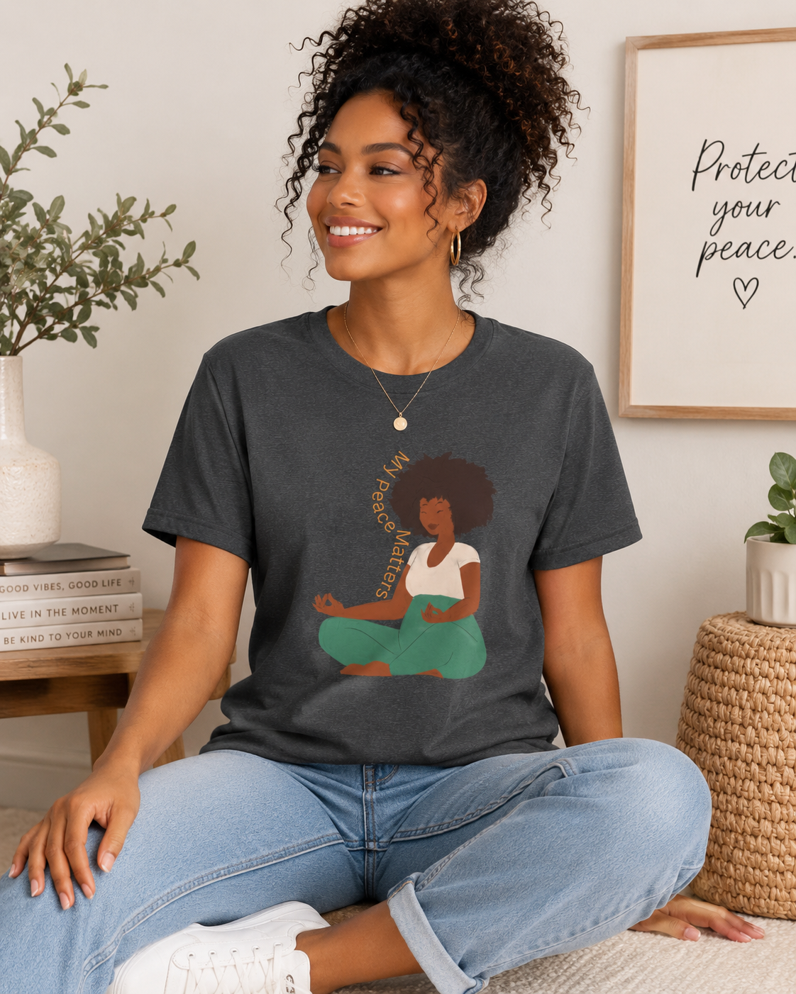 My Peace Matter, Meditative Vibes | Mindfulness Apparel, Yoga Shirt, Relaxation Wear, Gift for Her, Inspirational Tee