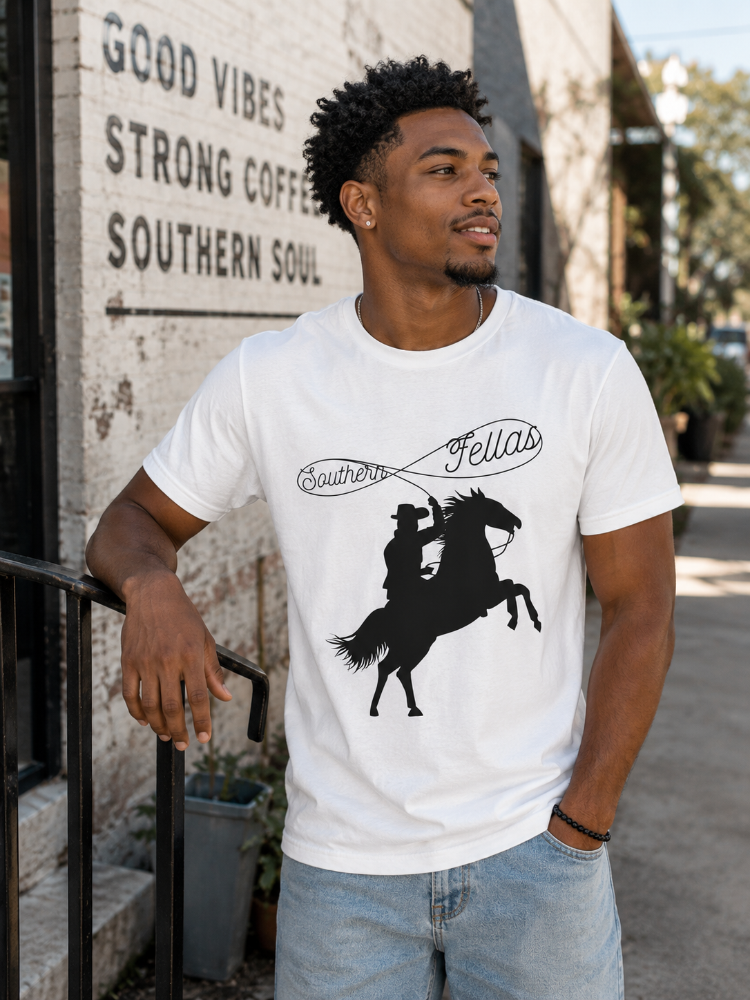 Southern Fellas Cowboy Silhouette Graphic Tee