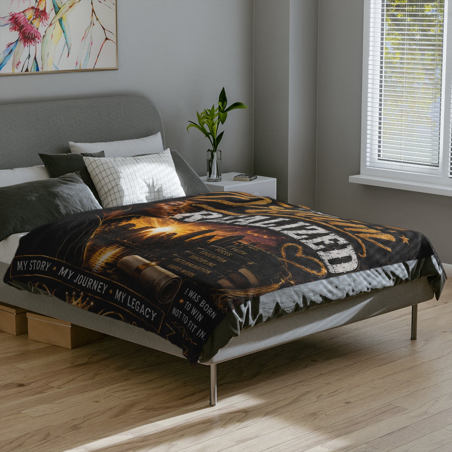I Am The Dream Realized Microfiber Blanket — Graduation Inspirational Throw