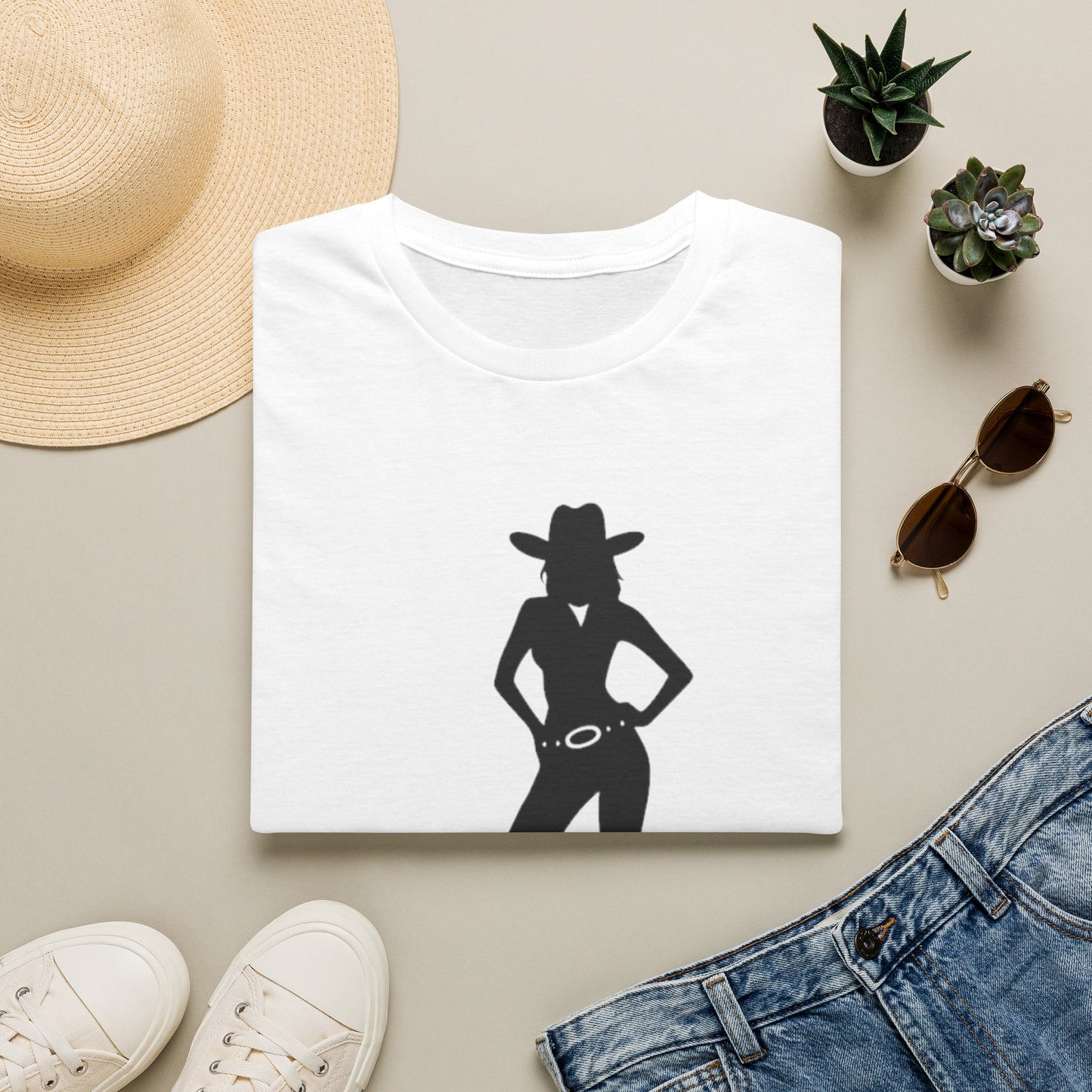 Southern Bella Cowgirl Silhouette T-Shirt — Southern Belle Graphic Tee