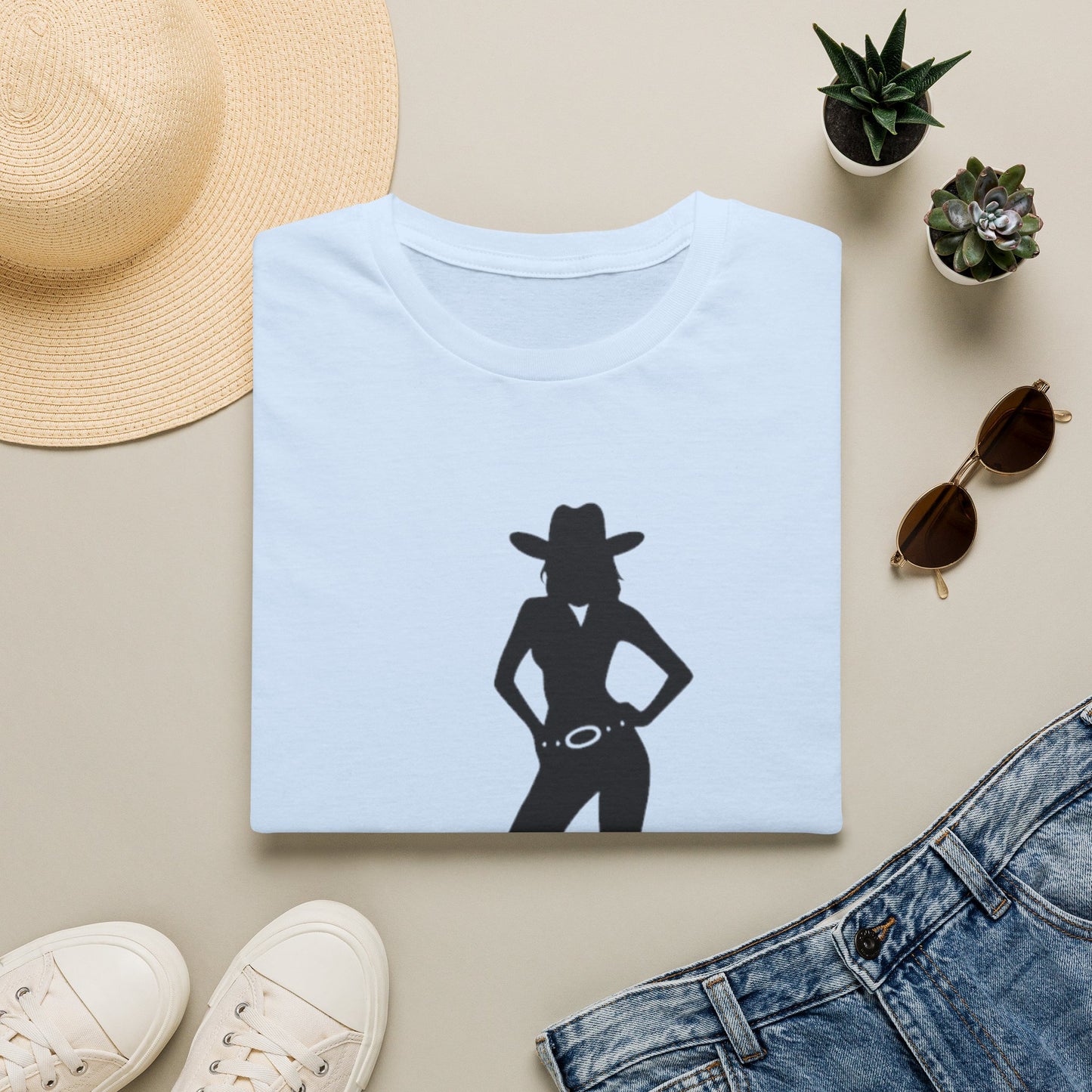 Southern Bella Cowgirl Silhouette T-Shirt — Southern Belle Graphic Tee